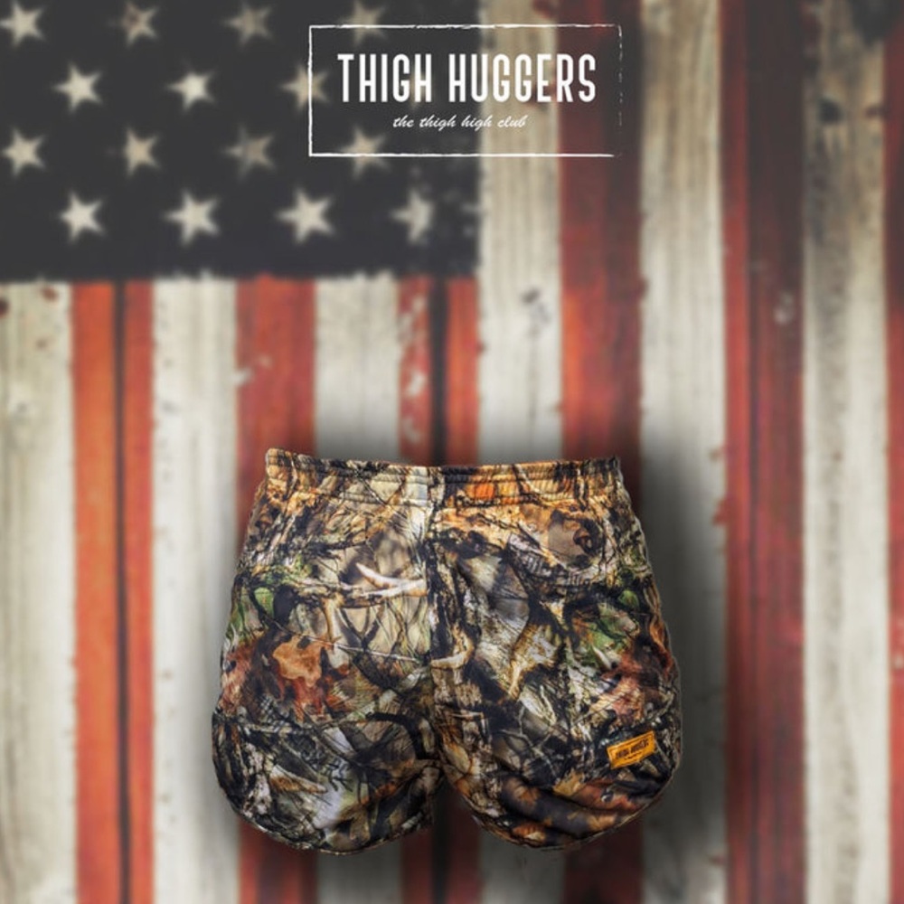 Camo Thigh Hugger Gym Shorts